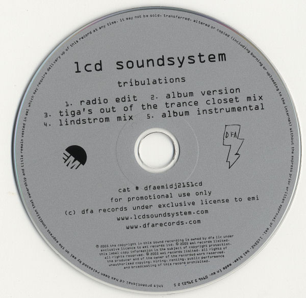 LCD Soundsystem - Tribulations - Used CD image 1