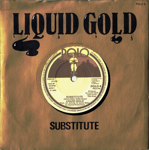 Liquid Gold - Substitute - Used Vinyl Record 7" image 1
