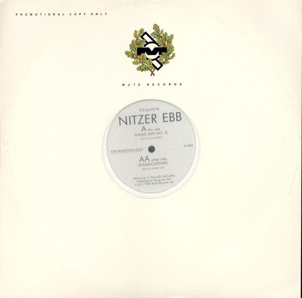 Nitzer Ebb - Shame - Used Vinyl Record 12" image 1
