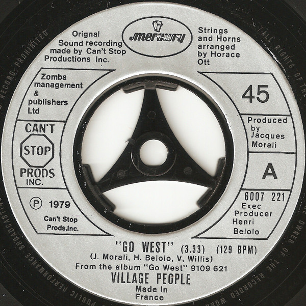 Village People - Go West - Used Vinyl Record 7" image 1