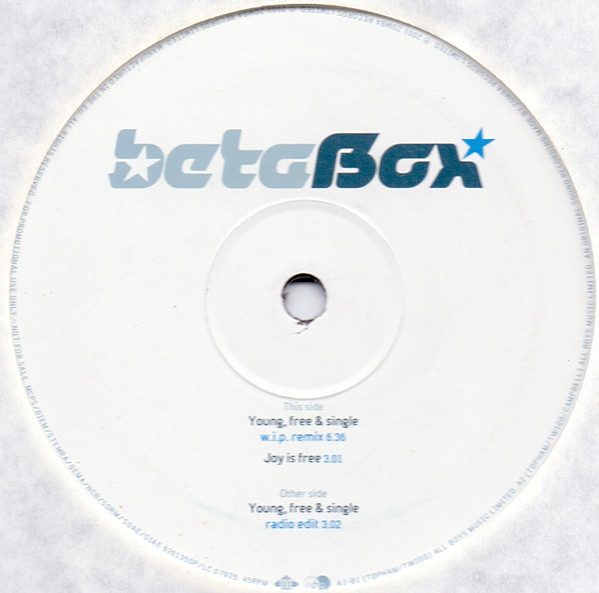 Beta Box - Young, Free & Single - Used Vinyl Record 12" image 1