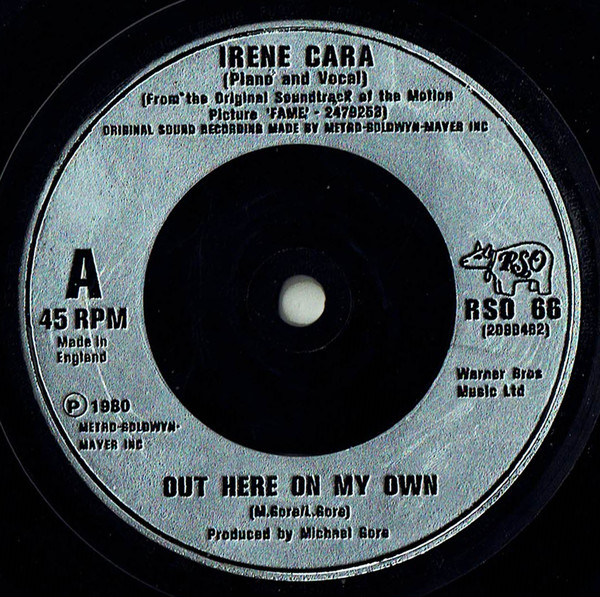 Irene Cara - Out Here On My Own / Is It Okay If I Call You Mine? - Us image 1