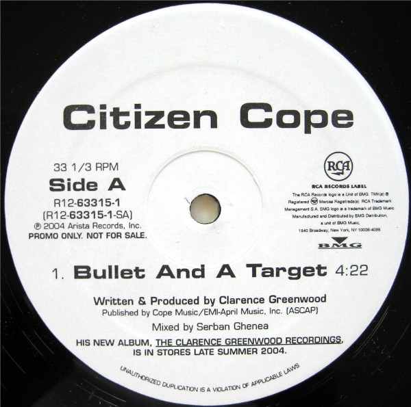 Citizen Cope - Bullet And A Target - Vinyl Record 12" image 1