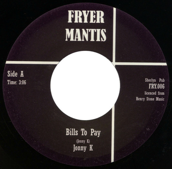 Johnny K - Bills To Pay - Vinyl Record 7" image 1
