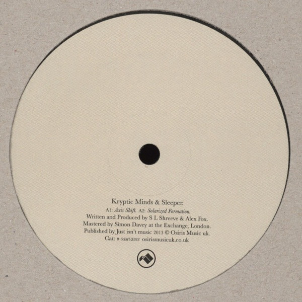 Kryptic Minds - Axis Shift / Solarized Formation - Vinyl Record 12" image 1