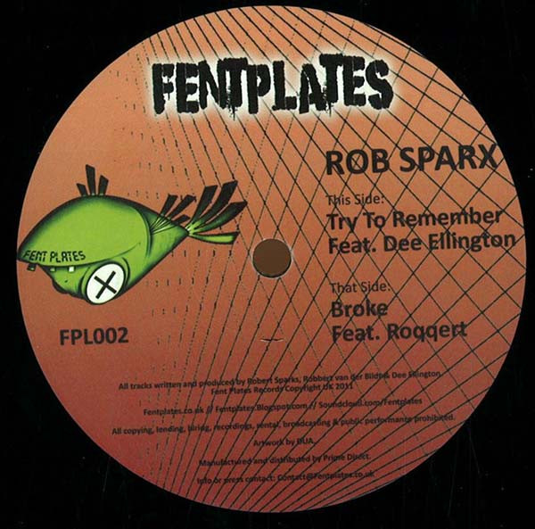 Rob Sparx - Broke - Vinyl Record 12" image 1