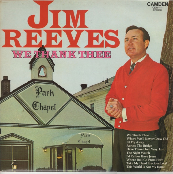 Jim Reeves - We Thank Thee - Used Vinyl Record image 1