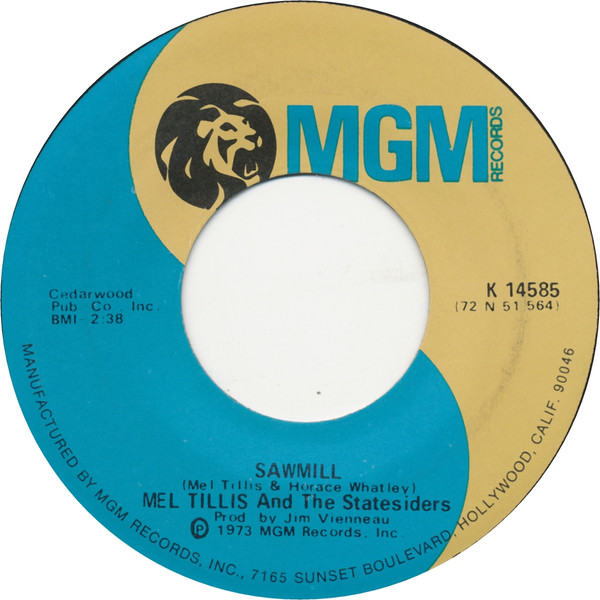 Mel Tillis - Sawmill - Used Vinyl Record 7" image 1