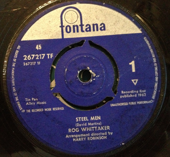 Roger Whittaker - Steel Men - Used Vinyl Record 7" image 1