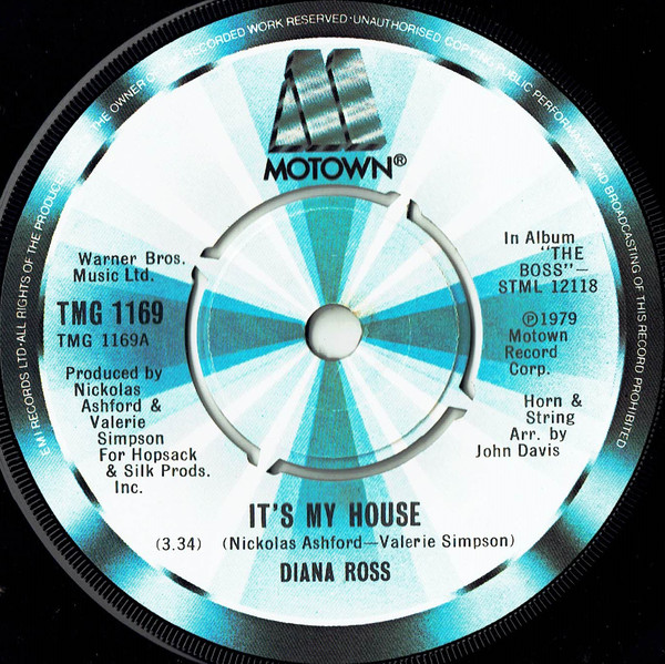 Diana Ross - It's My House - Used Vinyl Record 7" image 1