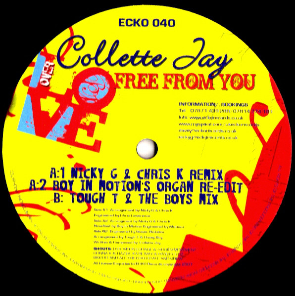 Collette Jay - Free From You - Used Vinyl Record 12" image 1