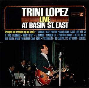 Trini Lopez - Live At Basin St. East - Used Vinyl Record image 1