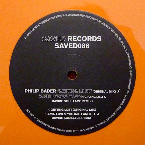 Philip Bader - Getting Lost / Amir Loves You - Vinyl Record 12" image 1
