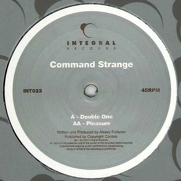 Command Strange - Double One / Pleasure - Vinyl Record 12" image 1