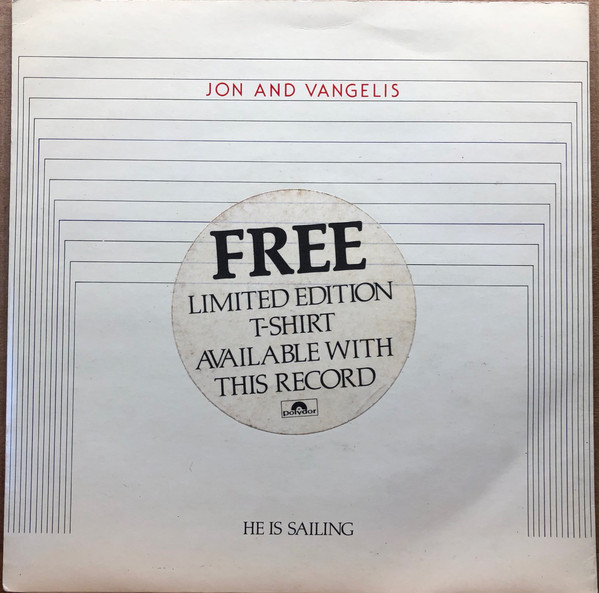 Jon & Vangelis - He Is Sailing - Used Vinyl Record 7" image 1