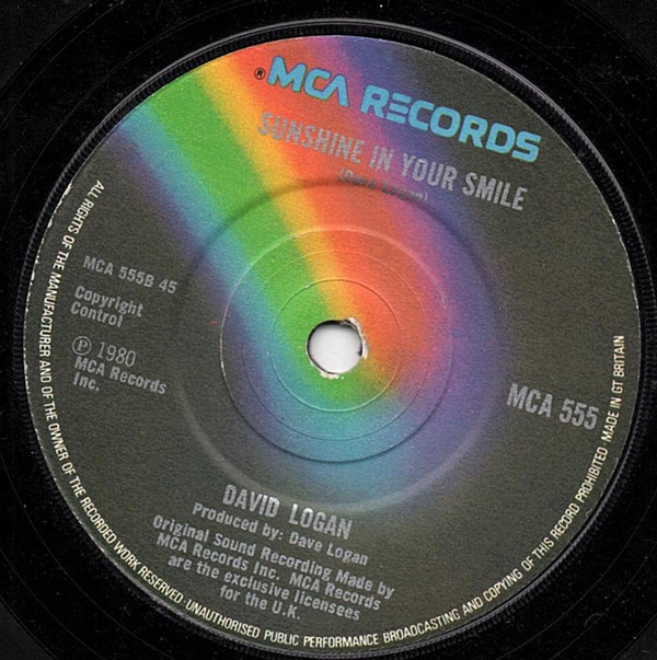 David Logan - It Only Happens In The Movies - Used Vinyl Record 7" image 1