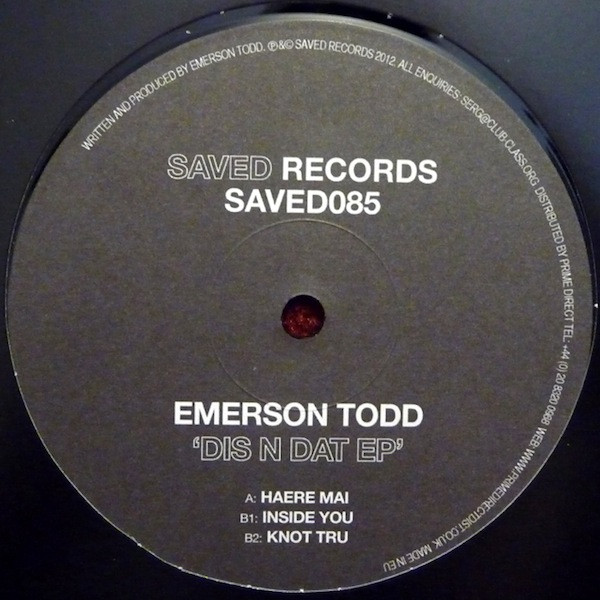 Emerson Todd - Dis N Dat EP - Vinyl Record 12" image 1