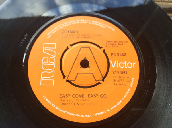 Odyssey - Easy Come, Easy Go - Used Vinyl Record 7" image 1