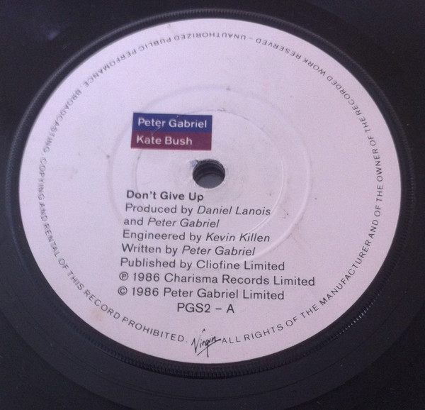 Peter Gabriel - Don't Give Up - Used Vinyl Record 7" image 1