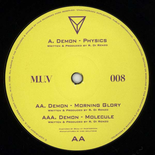 R.Demon - Physics / Morning Glory / Molecule - Vinyl Record 12" image 1