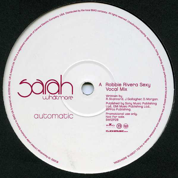 Sarah Whatmore - Automatic - Used Vinyl Record 12" image 1