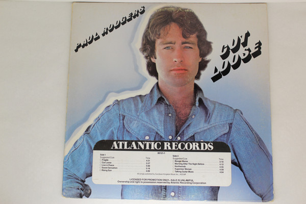 Paul Rodgers - Cut Loose - Used Vinyl Record image 1