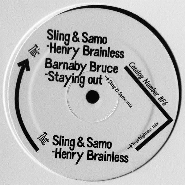 Sling And Samo - Henry Brainless / Staying Out - Vinyl Record 12" image 1