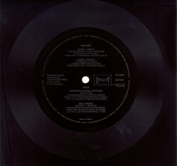 Various - Utility Records Sampler - Used Vinyl Record Flexi-disc image 1