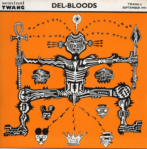 Del-Bloods - Black Rabbit / Rose - Used Vinyl Record 7" image 1