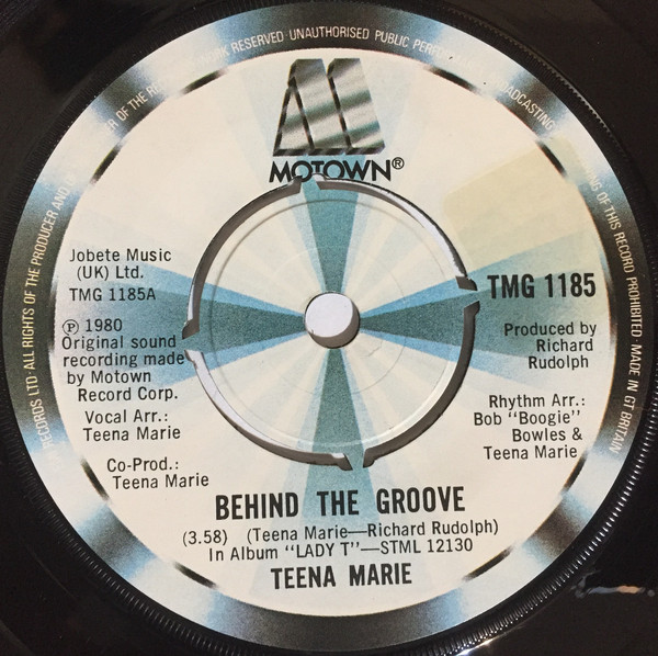 Teena Marie - Behind The Groove - Used Vinyl Record 7" image 1