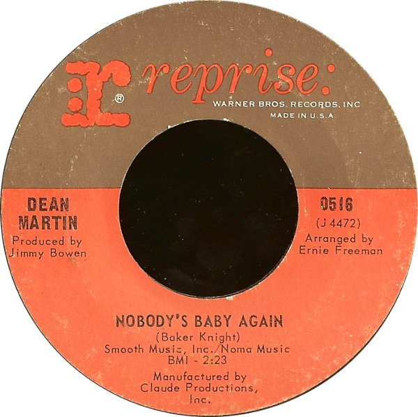 Dean Martin - Nobody's Baby Again / It Just Happened That Way - Used image 1