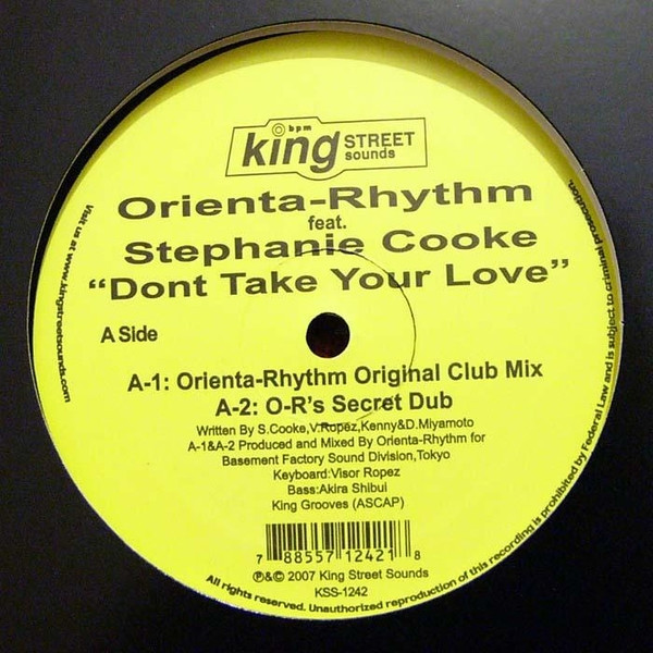 Orienta-Rhythm - Don't Take Your Love - Vinyl Record 12" image 1