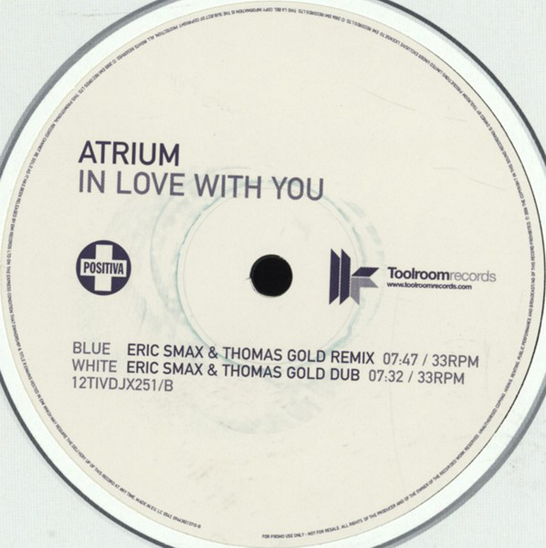 Atrium - In Love With You - Vinyl Record 12" image 1