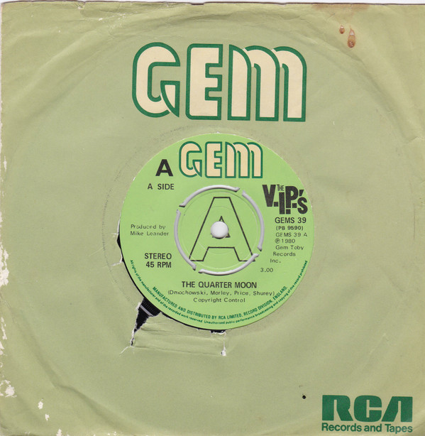 V.I.P.'s - Quarter Moon - Used Vinyl Record 7" image 1