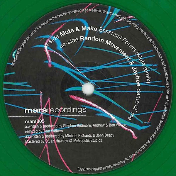 Mute & Mako - Essential Forms (Klute Remix) / Same Ol' Me - Vinyl Rec image 1