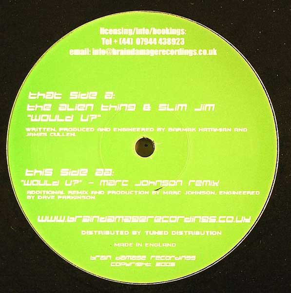 Alien Thing - Would U? - Vinyl Record 12" image 1