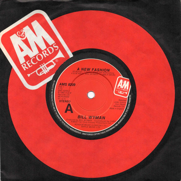 Bill Wyman - A New Fashion - Used Vinyl Record 7" image 1