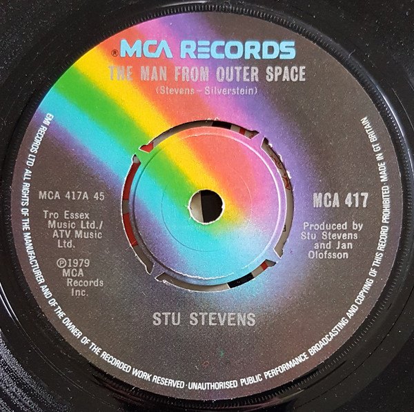 Stu Stevens - Man From Outer Space - Used Vinyl Record 7" image 1