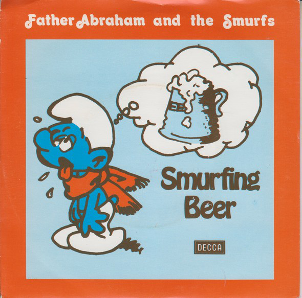 Vader Abraham - Smurfing Beer - Used Vinyl Record 7" image 1
