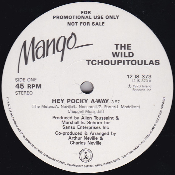 Wild Tchoupitoulas - Hey Pocky A-Way - Used Vinyl Record 12" image 1