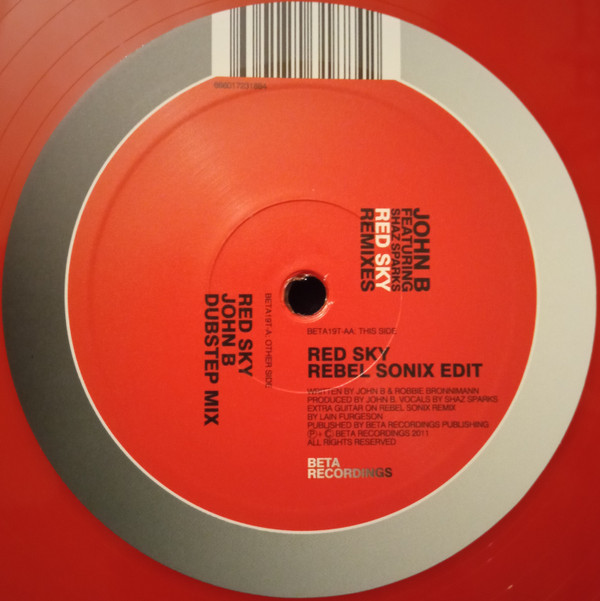 John B - Red Sky (Remixes) - Vinyl Record 12" image 1