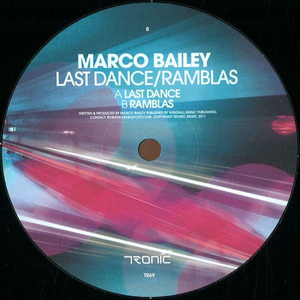 Marco Bailey - Last Dance / Ramblas - Vinyl Record 12" image 1