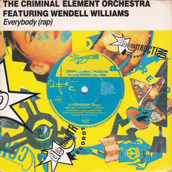 Criminal Element Orc - Everybody (Rap) - Used Vinyl Record 7" image 1