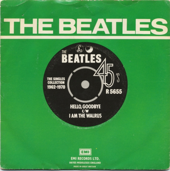 Beatles - Hello, Goodbye c/w I Am The Walrus - Used Vinyl Record 7" image 1