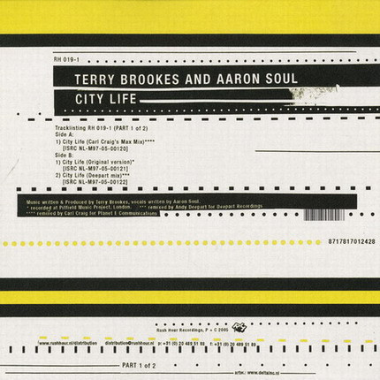 Terry Brookes - City Life (Part 1) - Vinyl Record 12" image 1