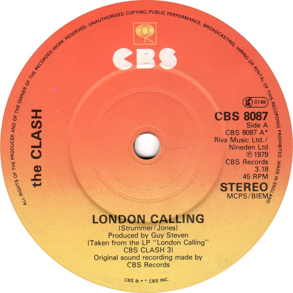 Clash - London Calling - Used Vinyl Record 7" image 1