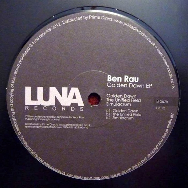 Ben Rau - Golden Dawn Ep - Vinyl Record 12" image 1