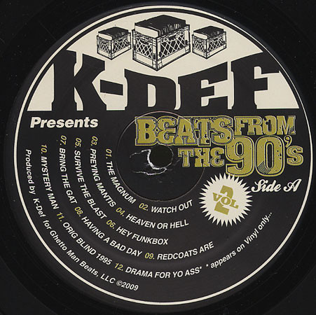 K-Def - Beats From The 90's Vol. 2 - Vinyl Record image 1