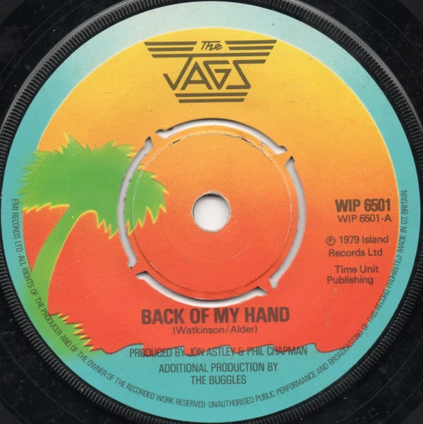 Jags - Back Of My Hand - Used Vinyl Record 7" image 1