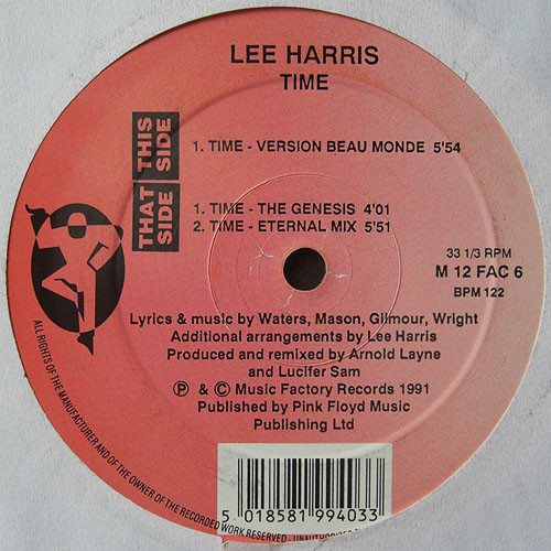 Lee Harris - Time - Used Vinyl Record 12" image 1